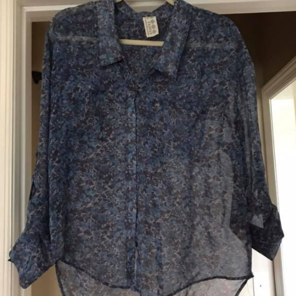 Free People Floral Blouse
